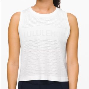 BLACK Breeze By Muscle Crop Tank Top Logo